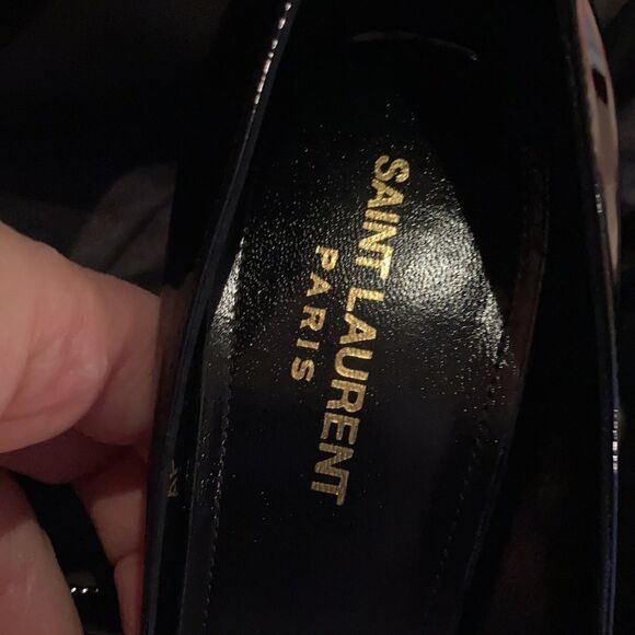 SAINT LAURENT YSL ZOE PATENT LEATHER PUMP SIZE 36+ / US 6.5 - Picture 6 of 6